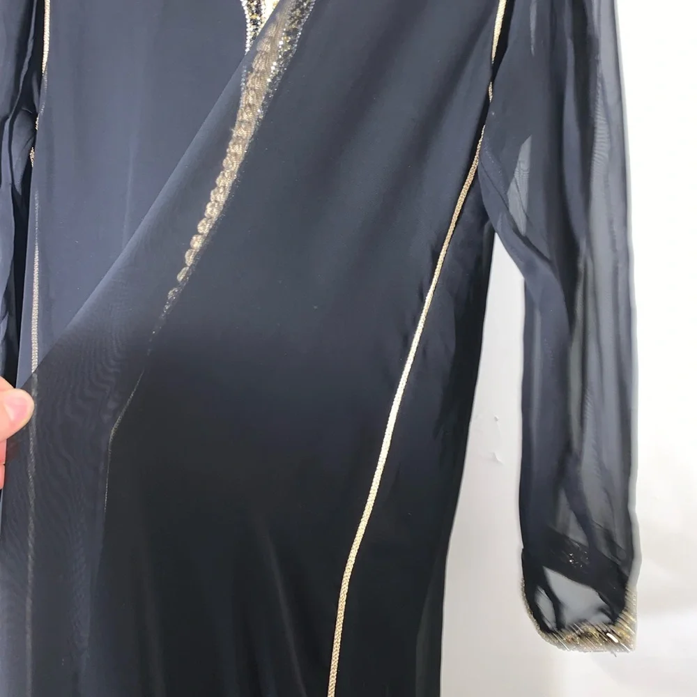 Black Moroccan kaftan - Picture 6 of 10